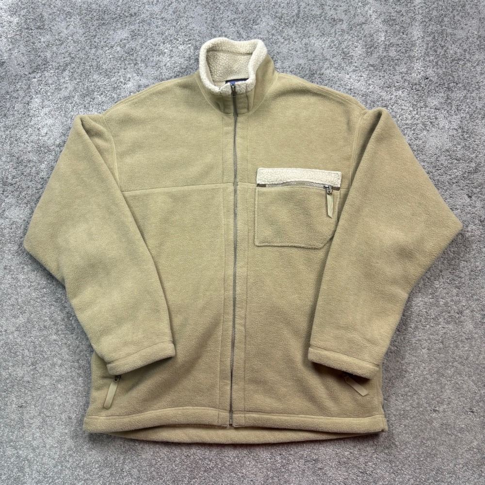 Vintage Patagonia Synchilla Fleece Jacket Tan XL Vintage Made in USA Full Zip